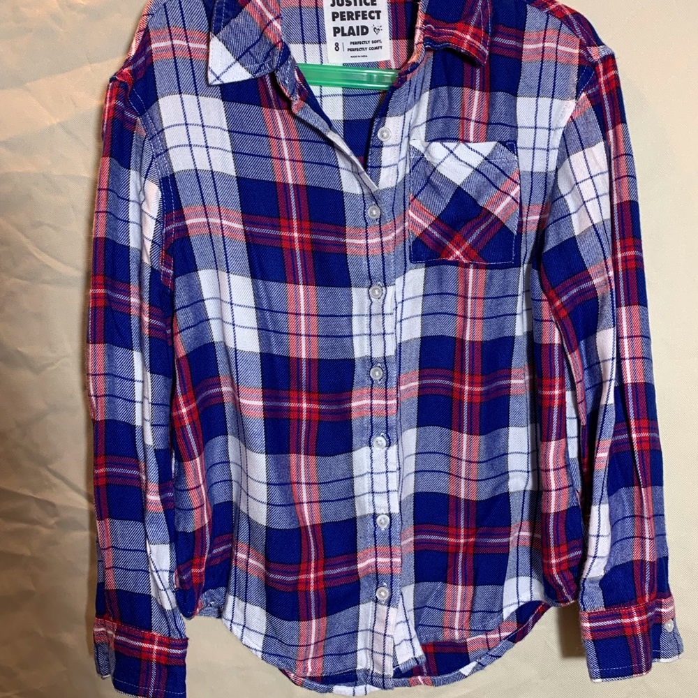 Super Soft Flannel by Justice Perfect Plaid
